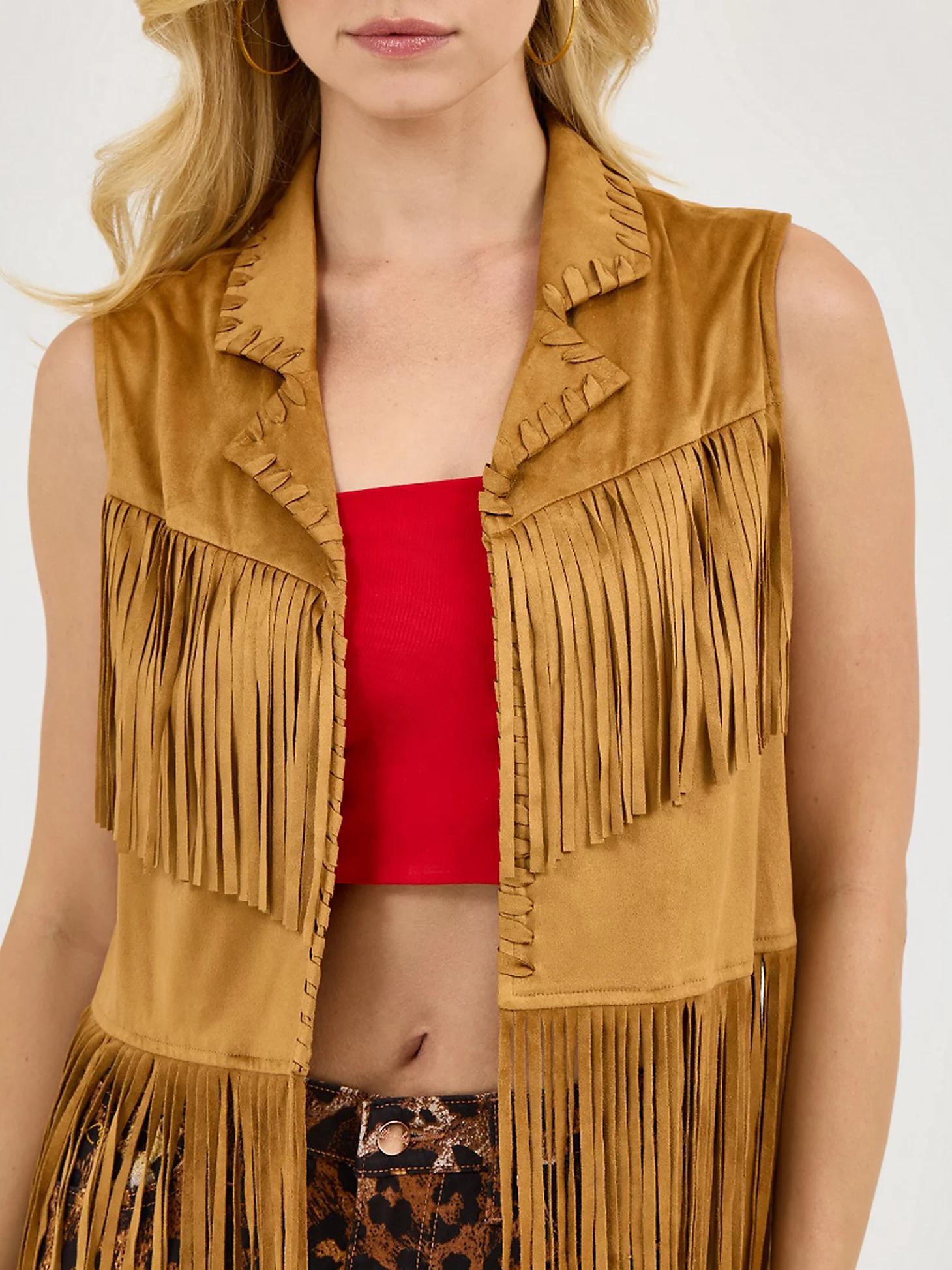 Wrangler x Lainey Wilson Festival Fringe Vest | Women's JACKETS & OUTERWEAR | Wrangler® Product Image