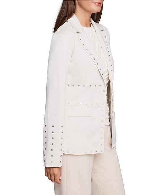 NIC + ZOE Statement Studded Notch Collar Long Sleeve Blazer Product Image