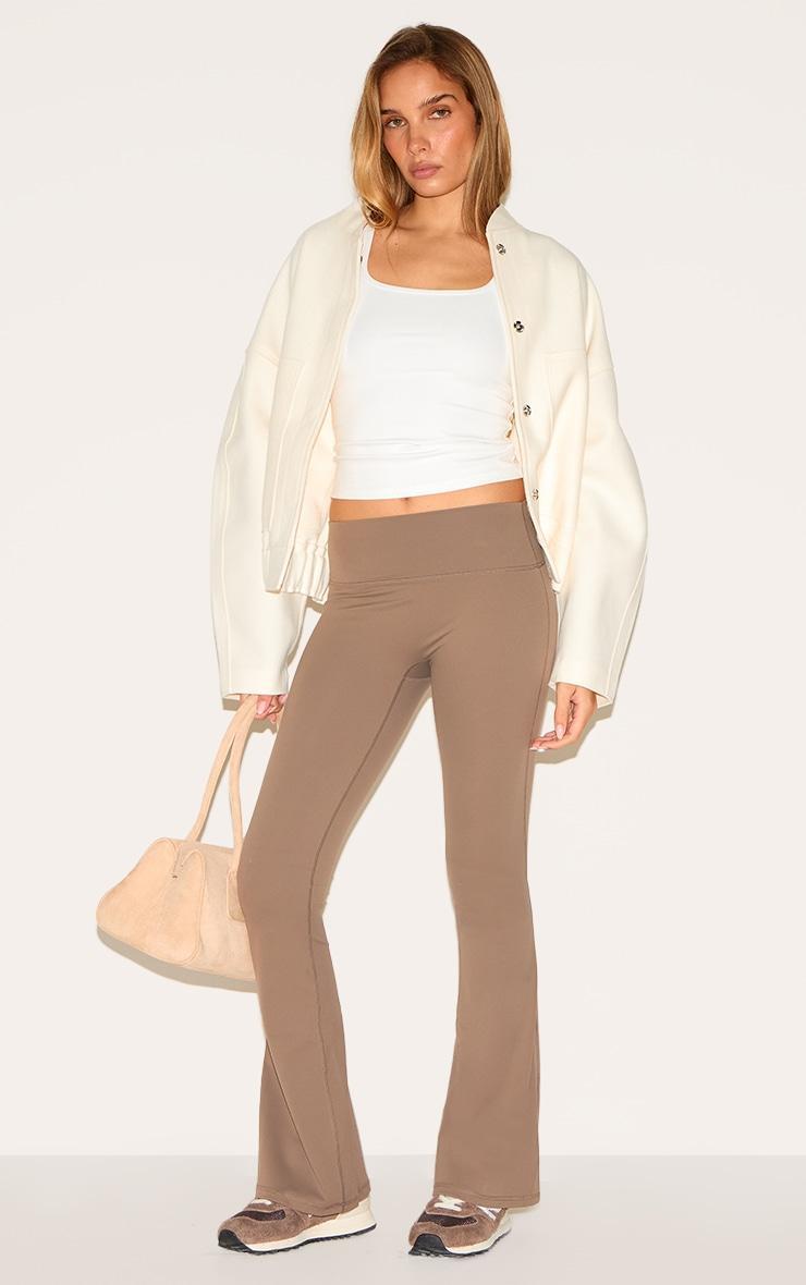 Brown Ultimate Sculpt High Waist Flare Yoga Pants Product Image
