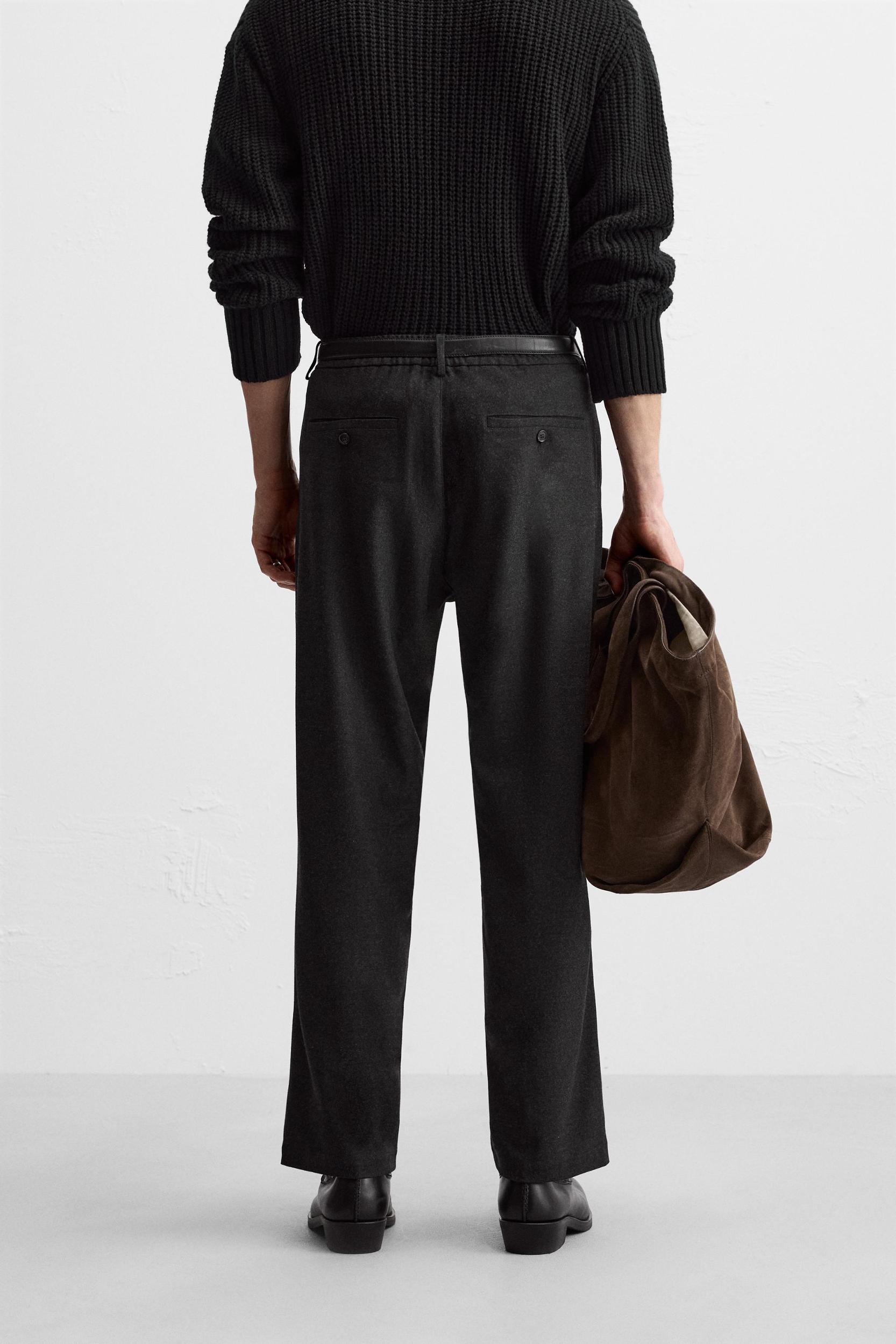 RELAXED FIT SEAMED PANTS Product Image