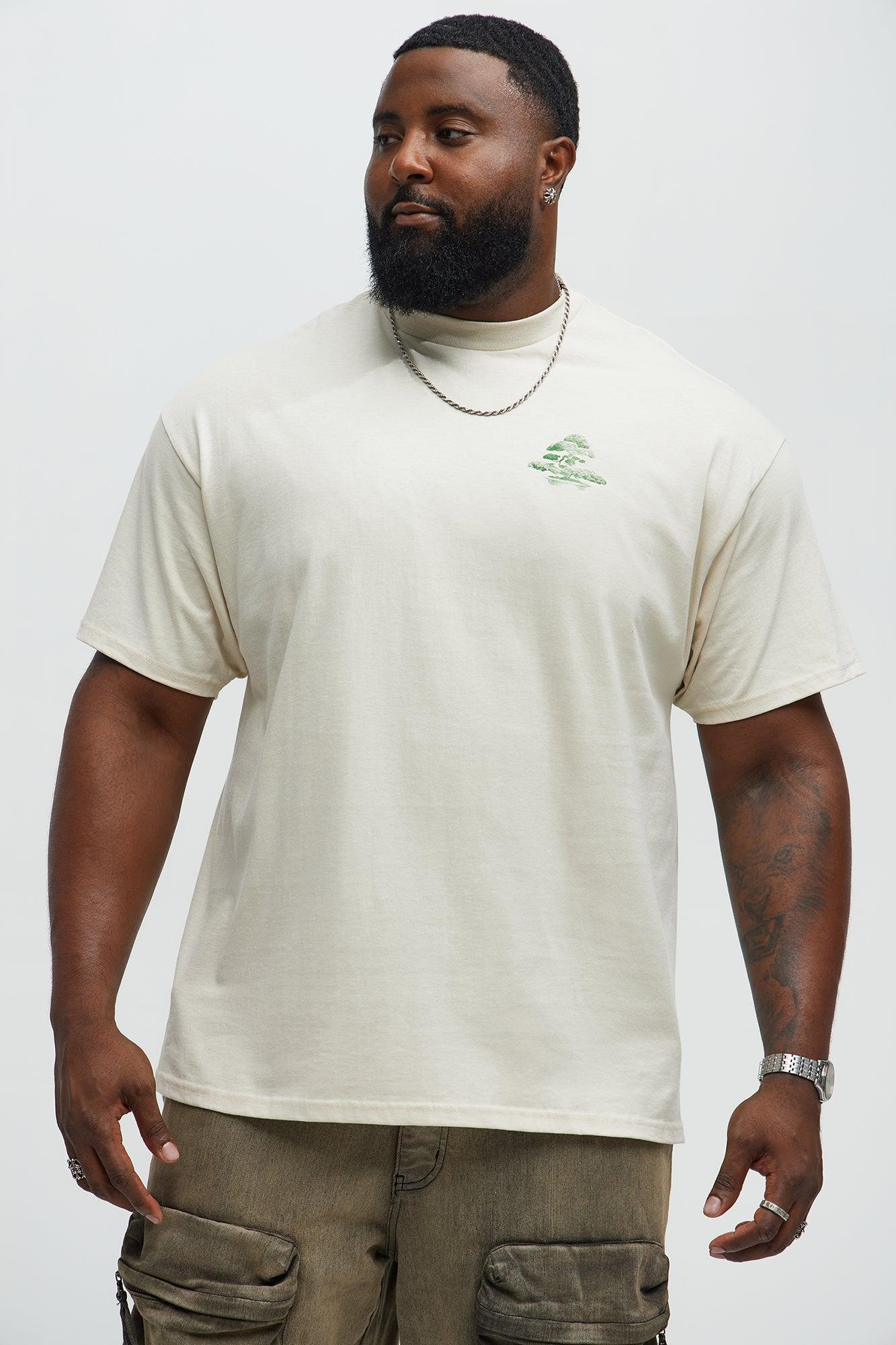 The Beautiful Art Of Bonsai Short Sleeve Tee - Cream Male Product Image