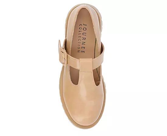 Journee Suvi Tru Comfort Foam Womens Mary Jane Flats Ivory Product Image