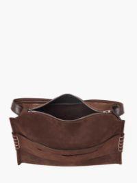 LARGE LOAFER BAG - SUEDE SHOULDER BAG in brown | JW Anderson US  Product Image