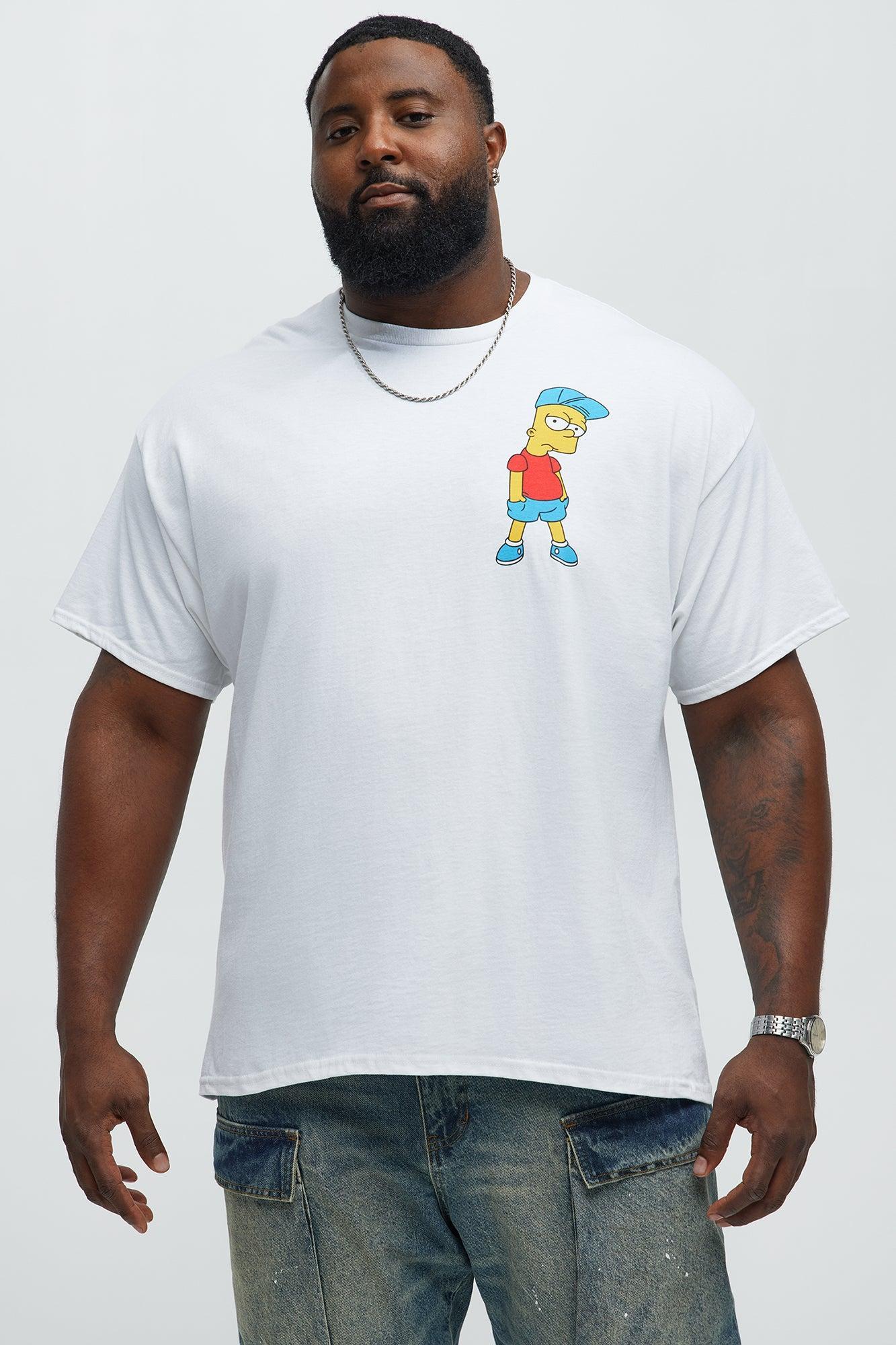 The Simpsons Bart Krusty Short Sleeve Tee - White Product Image