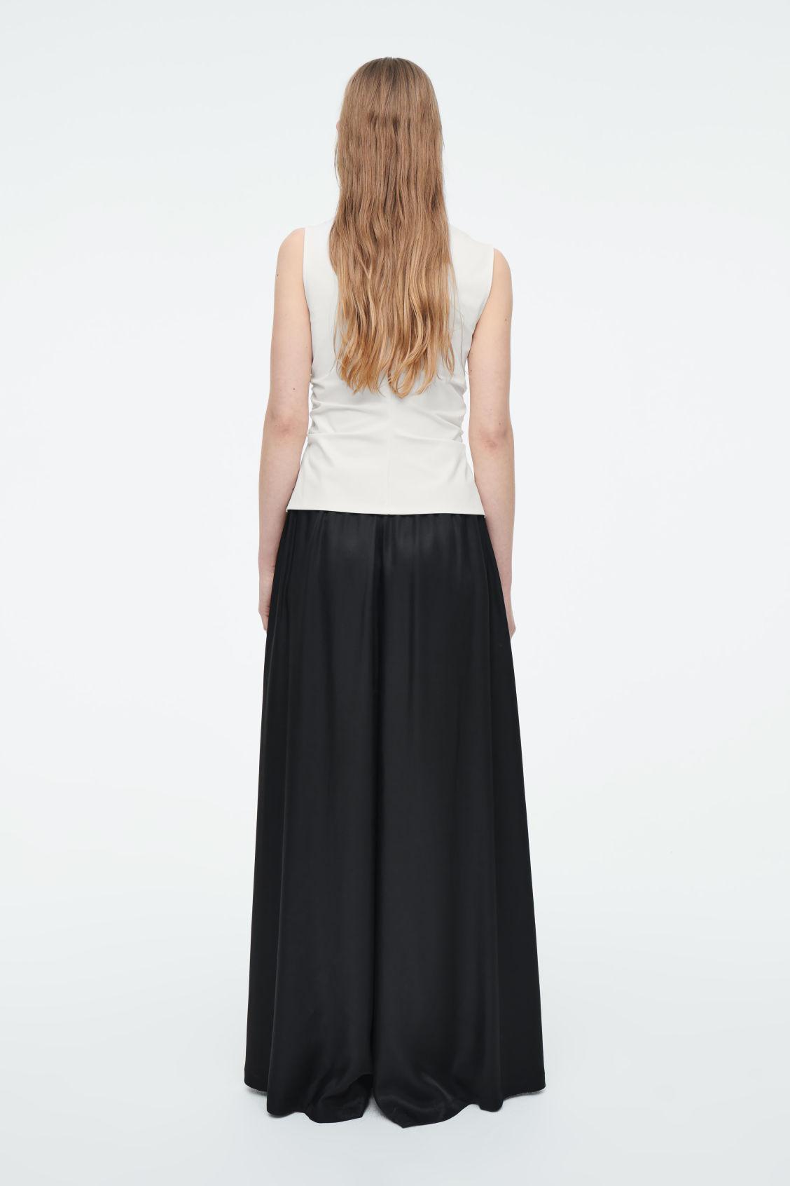 TWILL PALAZZO PANTS Product Image
