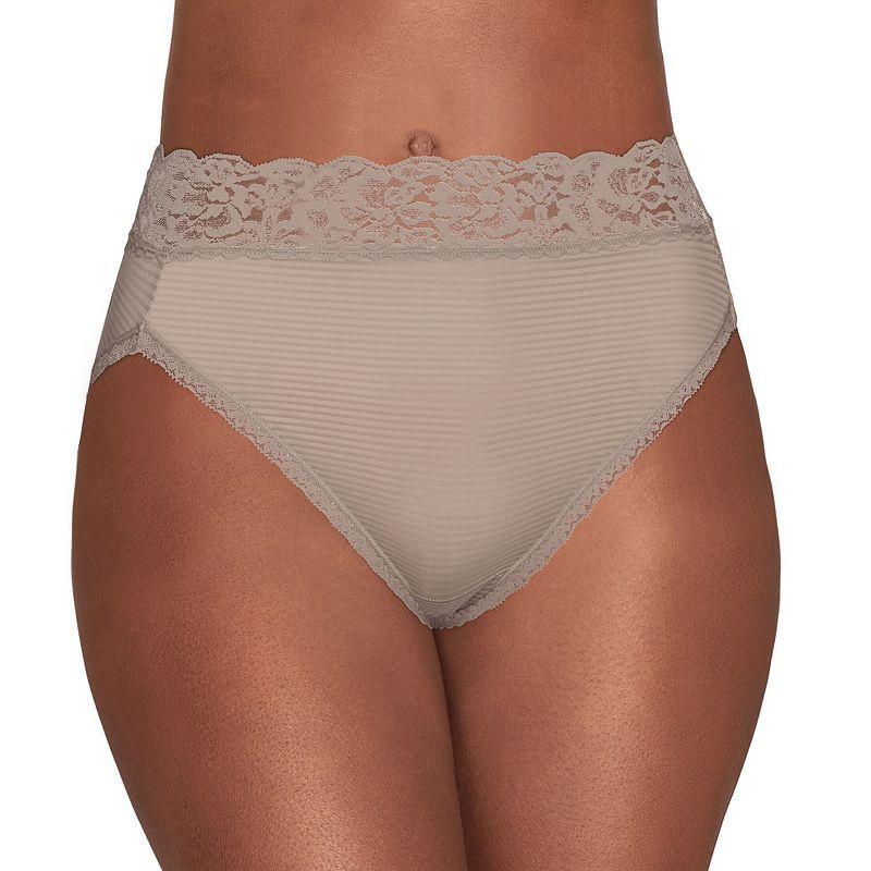 Womens Vanity Fair Lingerie Flattering Lace Hi-Cut Panty 13280 Product Image