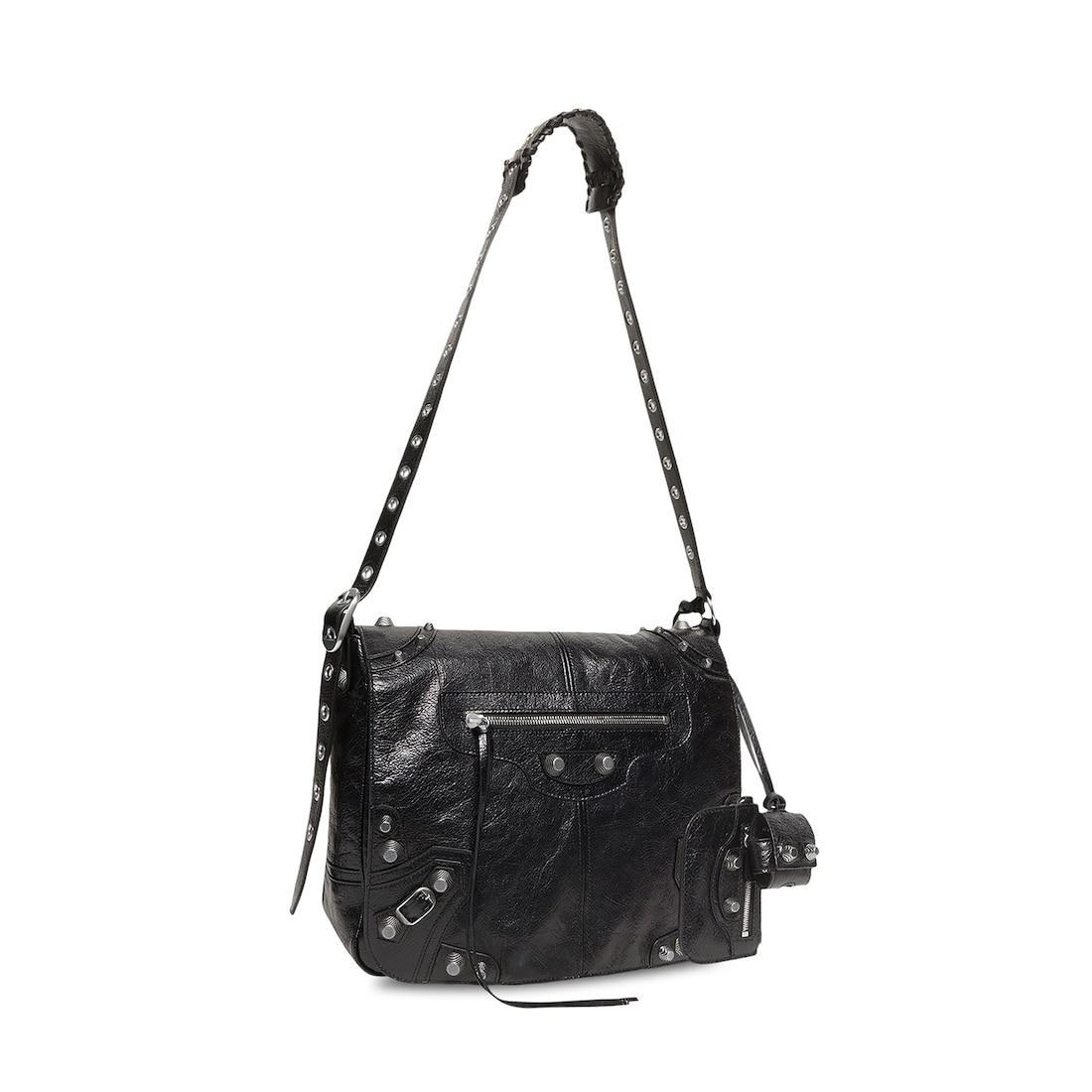 Men's Le Cagole Messenger Bag Medium in Black Product Image