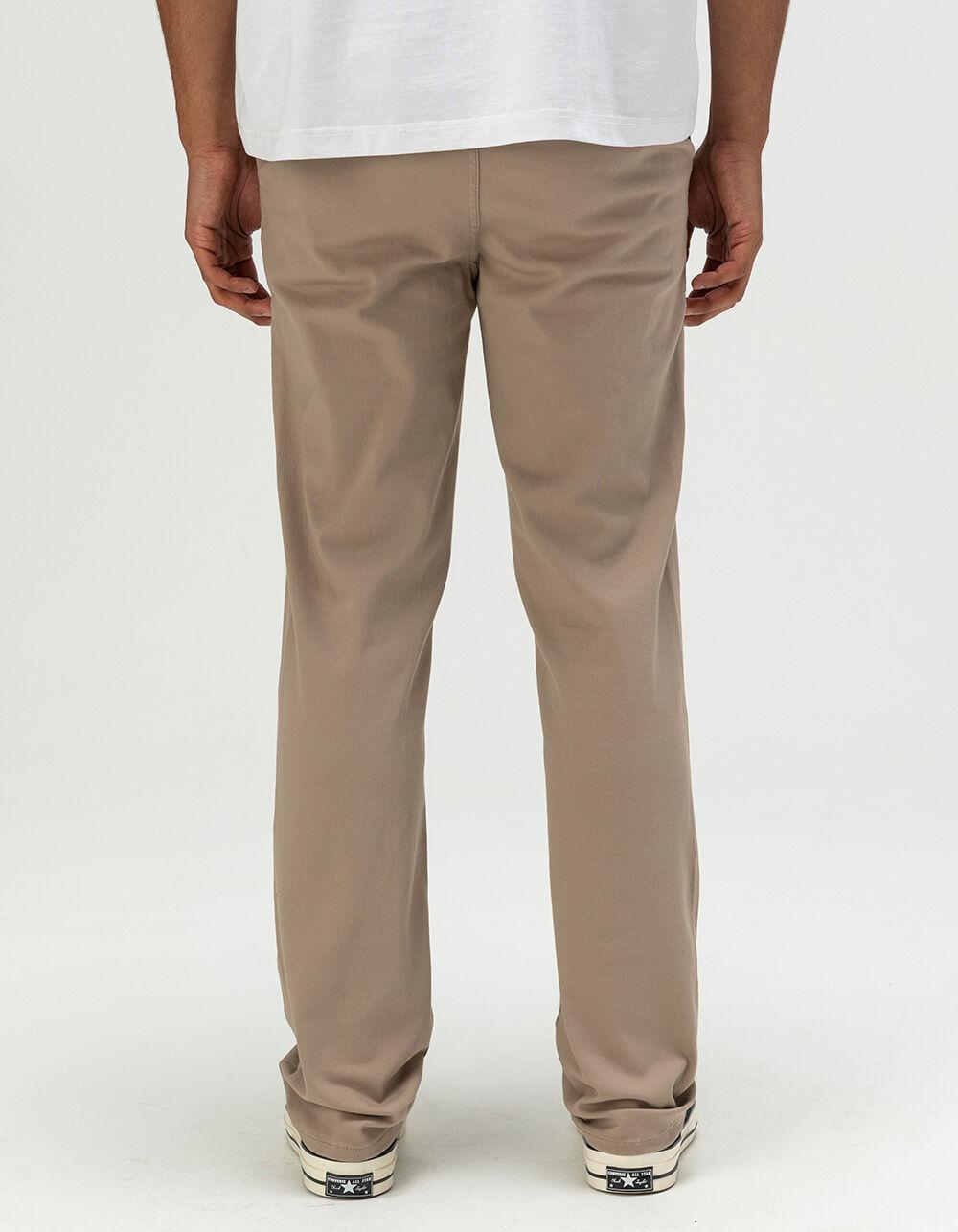 RSQ Mens Slim Straight Chino Pants - DK KHAKI Product Image