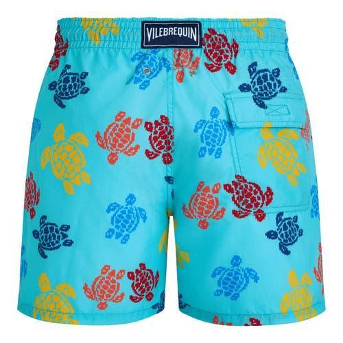Mens Multi Turtle-Print Swim Shorts Product Image