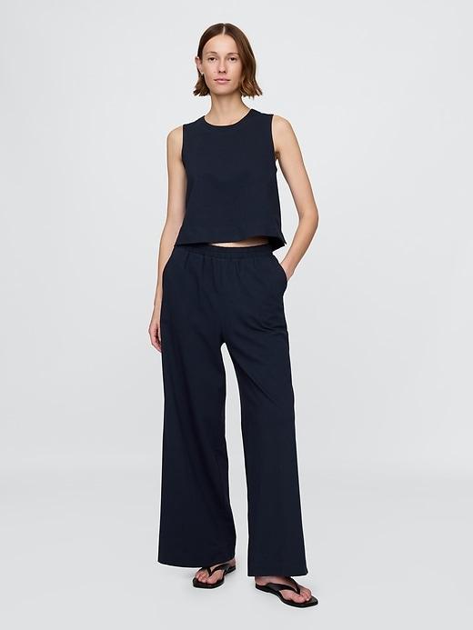 Heavyweight Organic Cotton Wide-Leg Pants Product Image