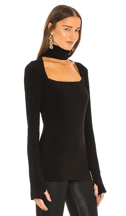 Womens Cut-Out Turtleneck Top Product Image