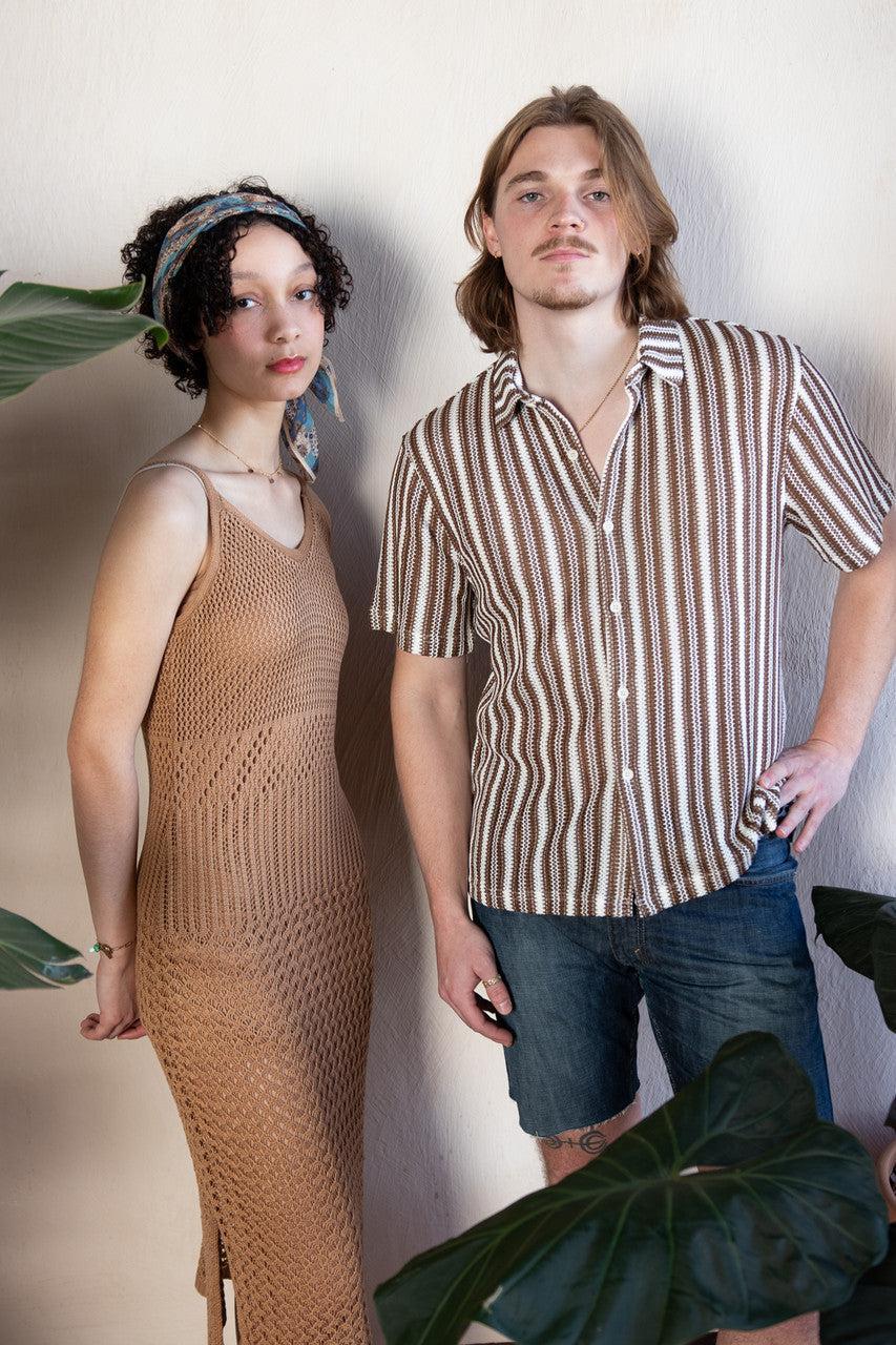 Lined Crochet Maxi Dress Product Image
