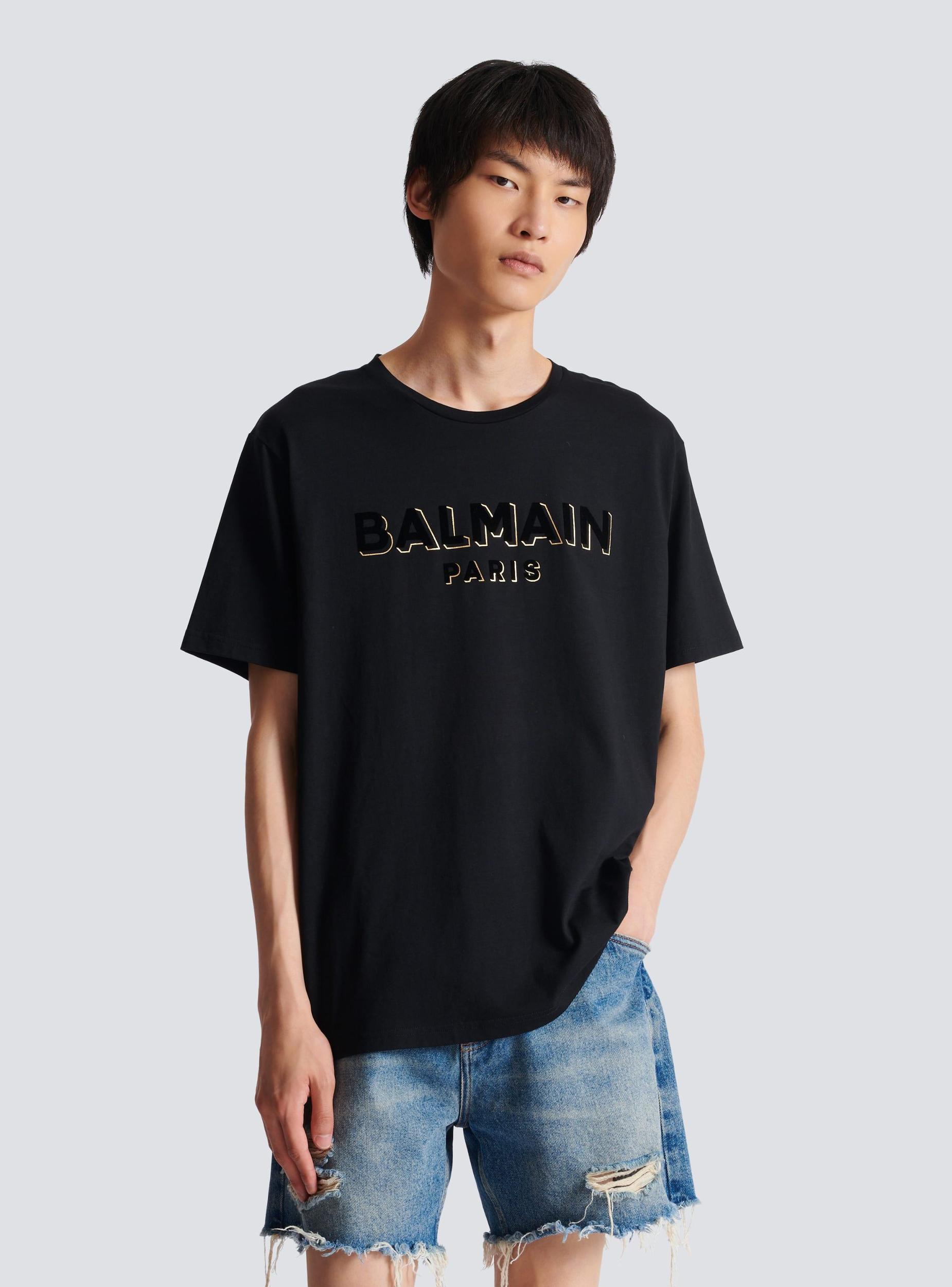 Metallic flocked Balmain T-shirt Product Image