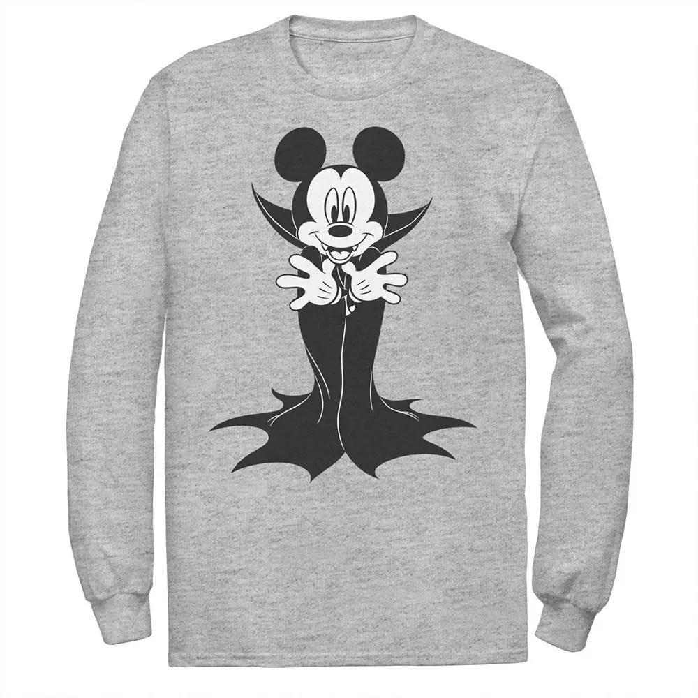 Big & Tall Mickey Mouse In Vampire Costume Graphic Tee, Men's, Size: XXL Tall, Athletic Grey Product Image