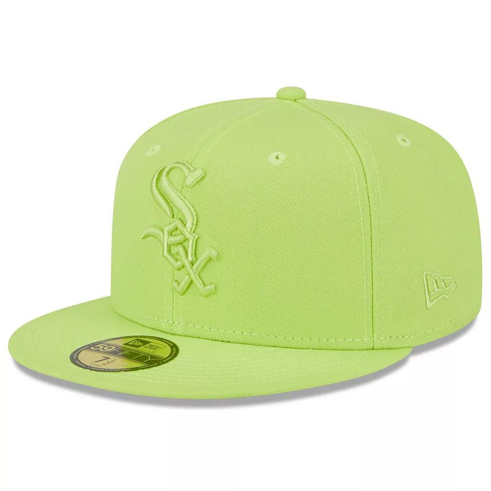 Men's New Era Neon Green Chicago White Sox 2023 Spring Color Basic 59FIFTY Fitted Hat, Size: 7 1/4, Brt Gr Product Image