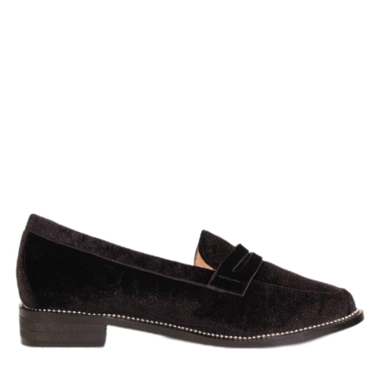 Lea Velvet Loafers Product Image