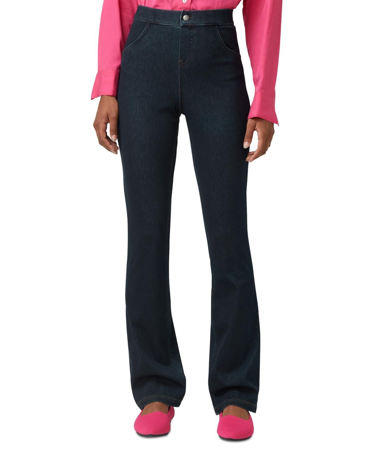 Hue Womens High-Rise Denim Baby Bootcut Leggings Product Image