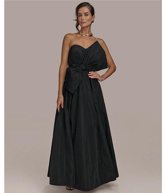 Donna Karan Taffeta Sweetheart Neck Strapless Ball Gown Product Image