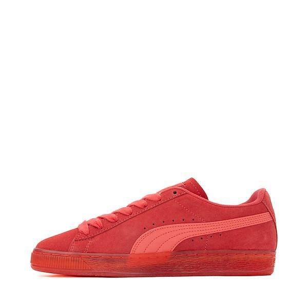 Womens PUMA Suede Translucent Athletic Shoe - Tart Cherry / Salmon Product Image