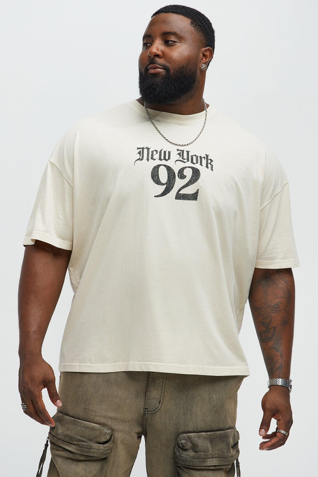 Rebel NYC 92 Oversized Short Sleeve Tee - Cream Product Image