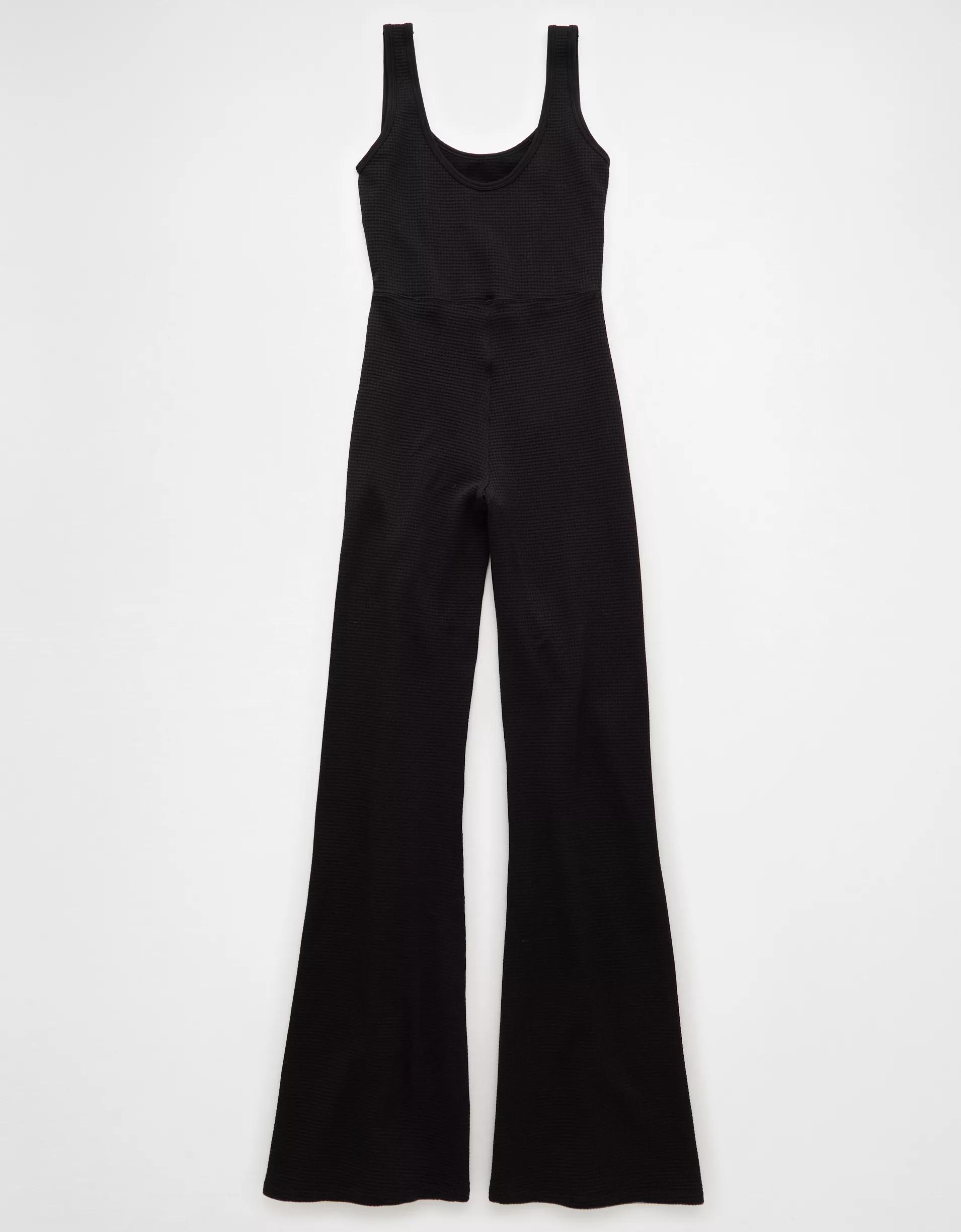 AE Scoop Neck Flare Leg Jumpsuit Product Image