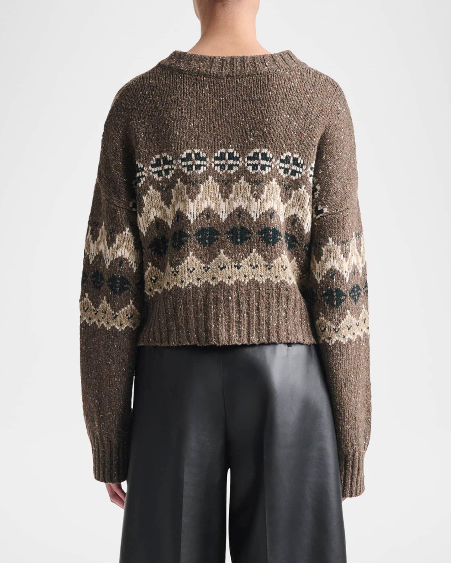 Cammie Fair Isle Crop Cardigan Product Image