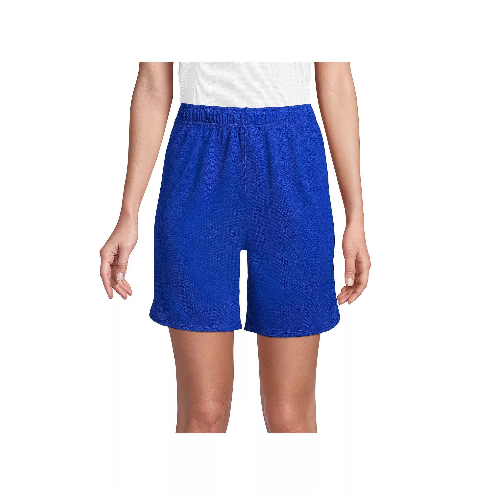 Women's Lands' End Mesh Gym Shorts, Size: Small, Blue Product Image