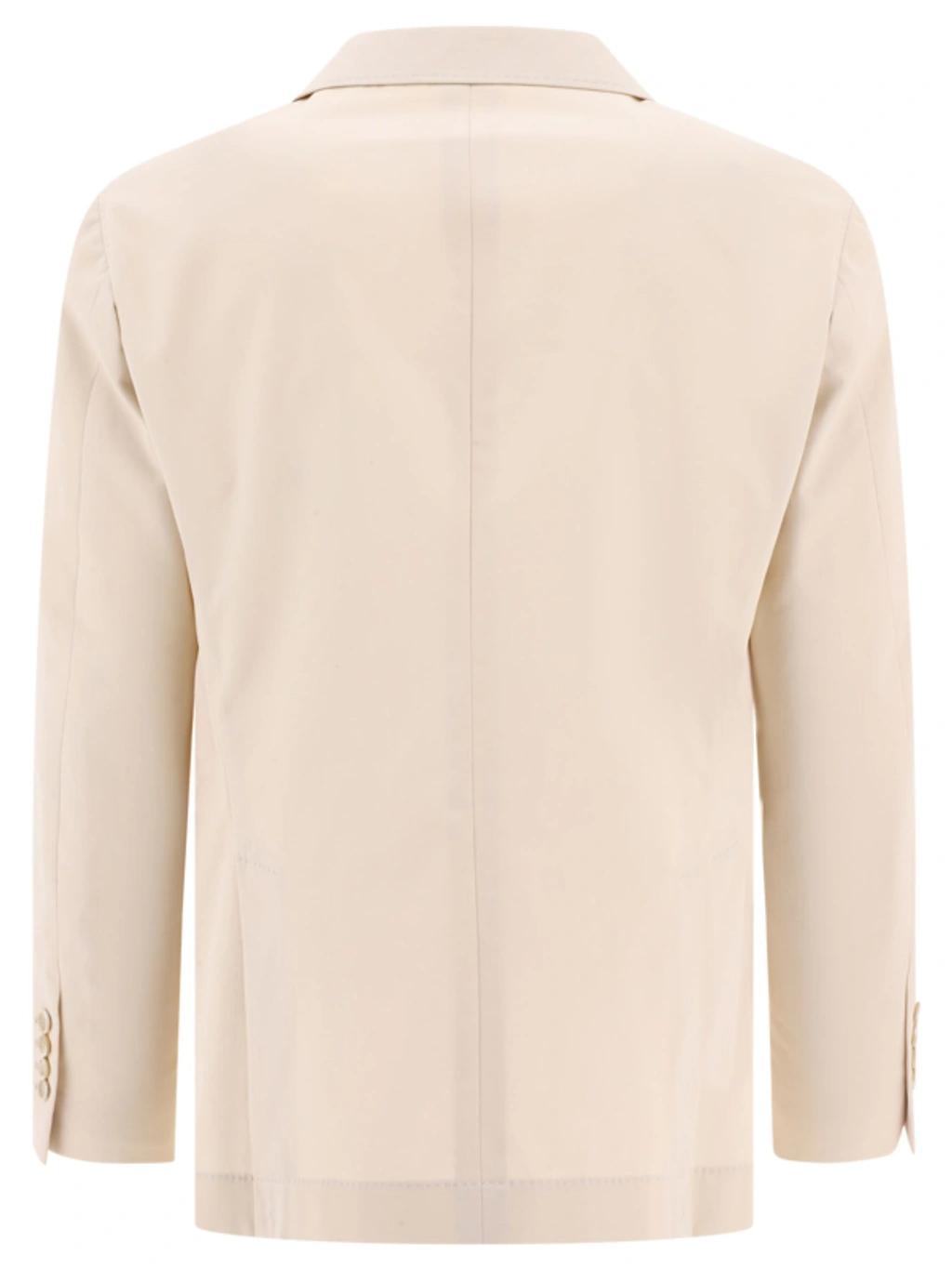 BRUNELLO CUCINELLI Deconstructed Blazer In Beige Product Image
