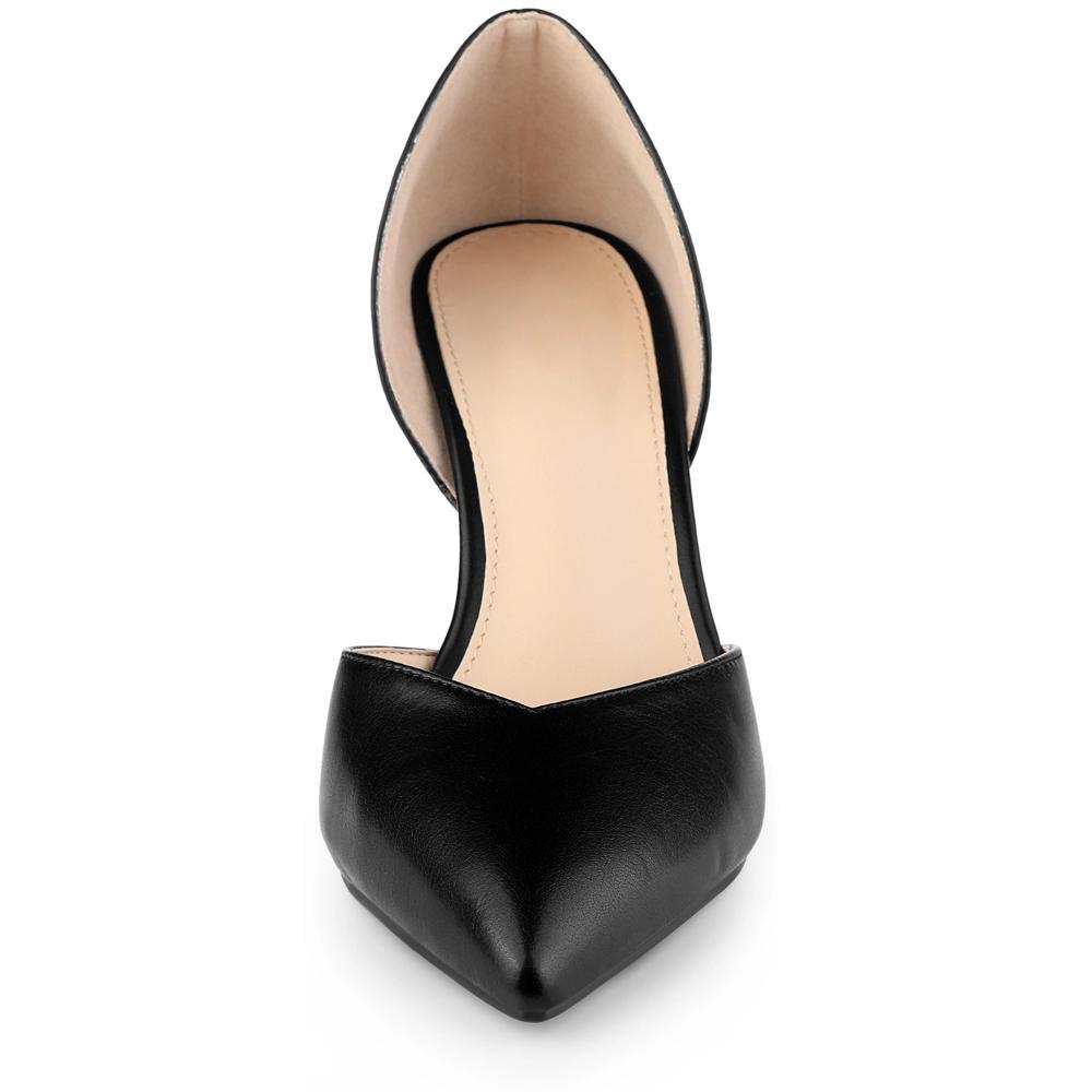 Allegra K Women's Pointy Toe Slip on Stiletto Heel Pump Sandals Product Image