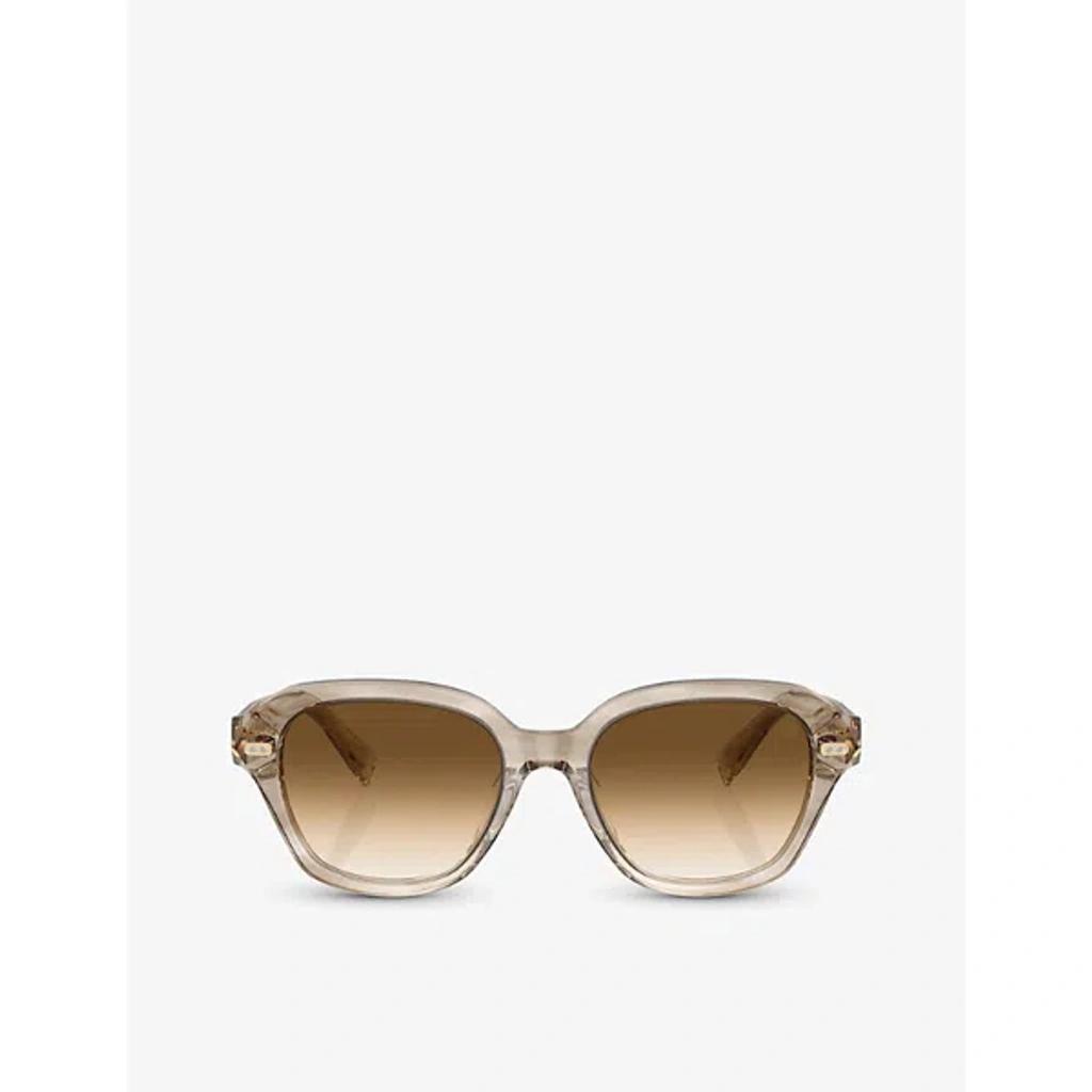 BRUNELLO CUCINELLI Womens  Bc4004s Pillow-frame Acetate Sunglasses In Cream Product Image