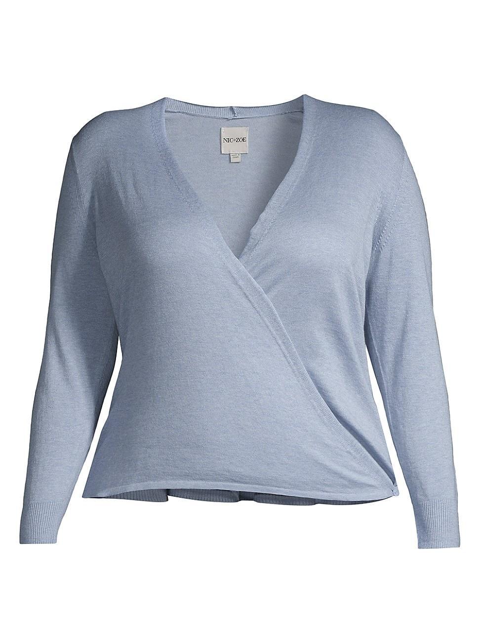 Womens All Year 4-Way Cotton-Blend Cardigan Product Image