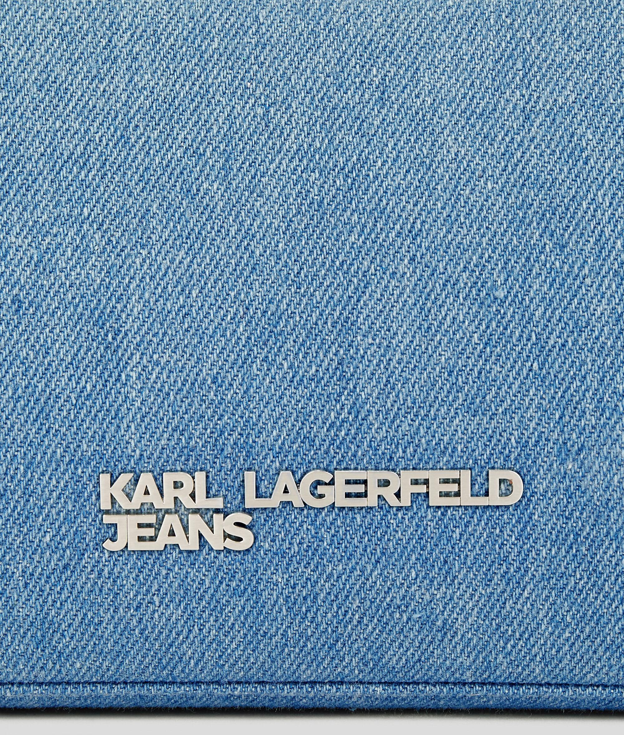 METAL LOGO DENIM SHOULDER BAG Product Image