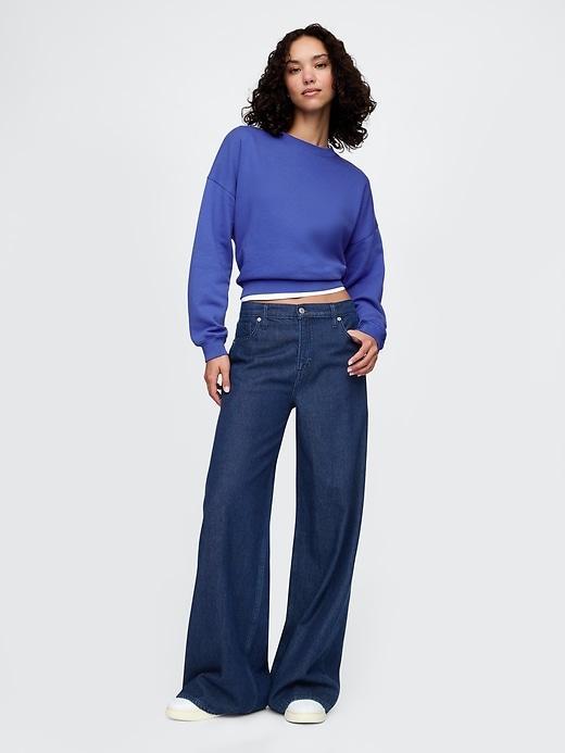 VintageSoft Wedge Crewneck Sweatshirt Product Image