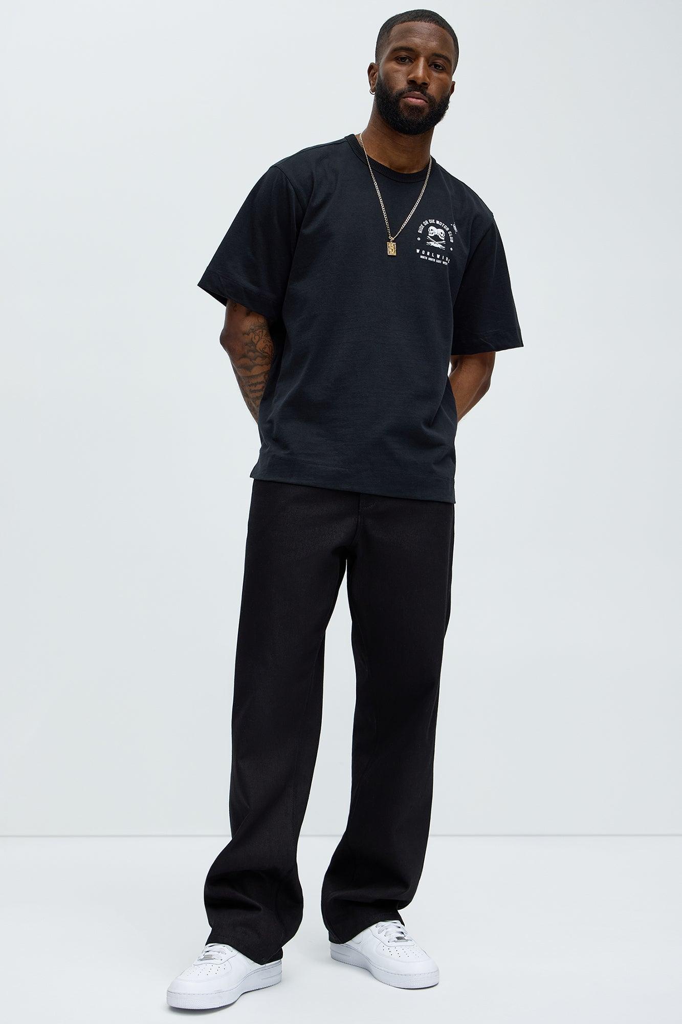 Ride Or Die Club Oversized Short Sleeve Tee - Black Product Image
