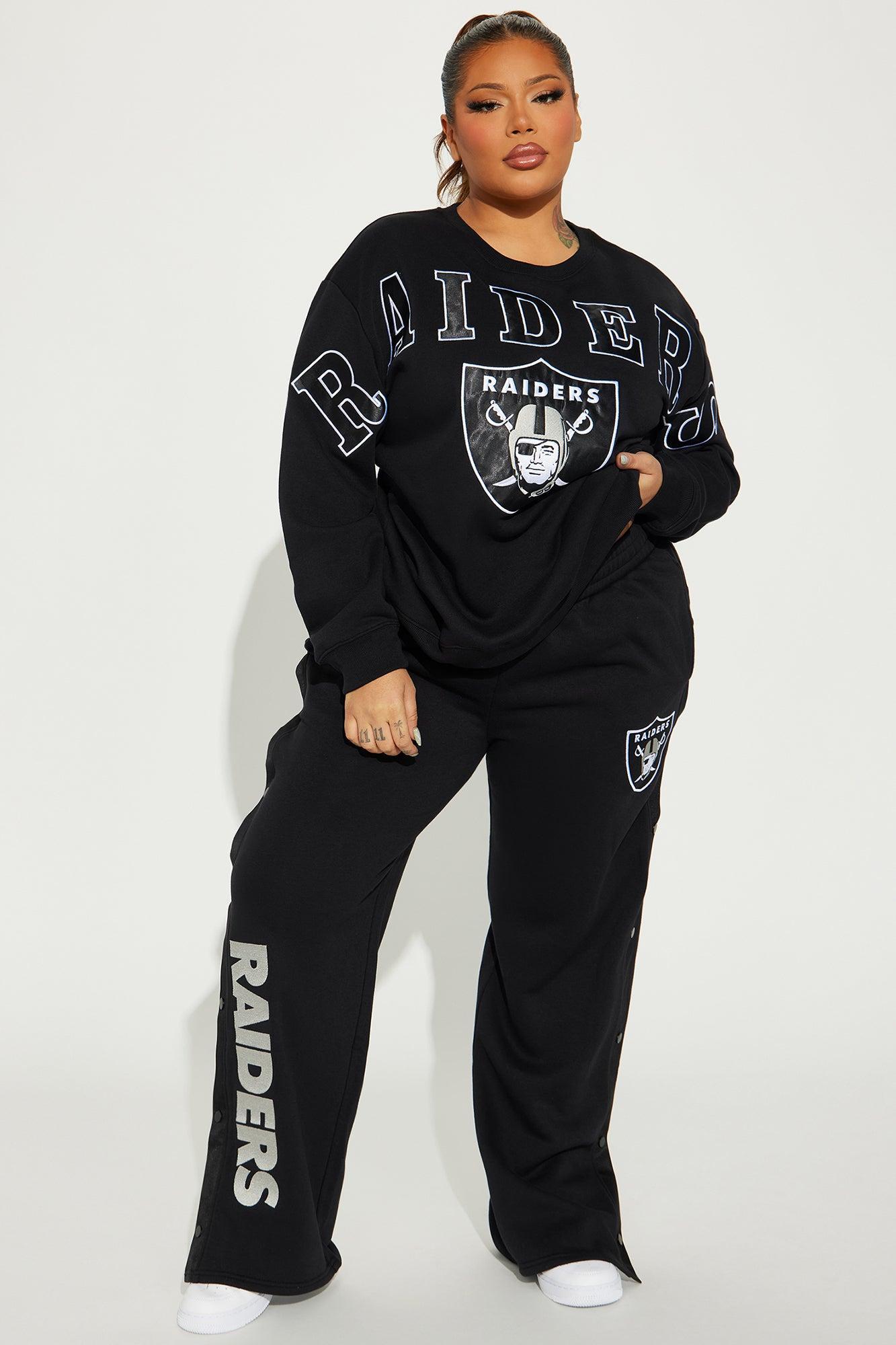 Raiders Snap Button Pants - Black Female Product Image