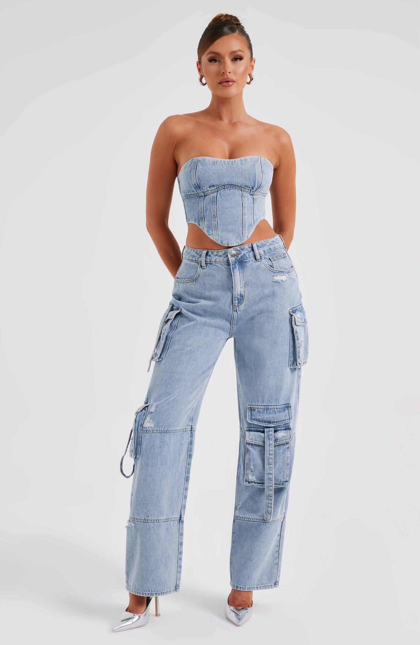 Brooklyn Cargo Pant - Blue Product Image