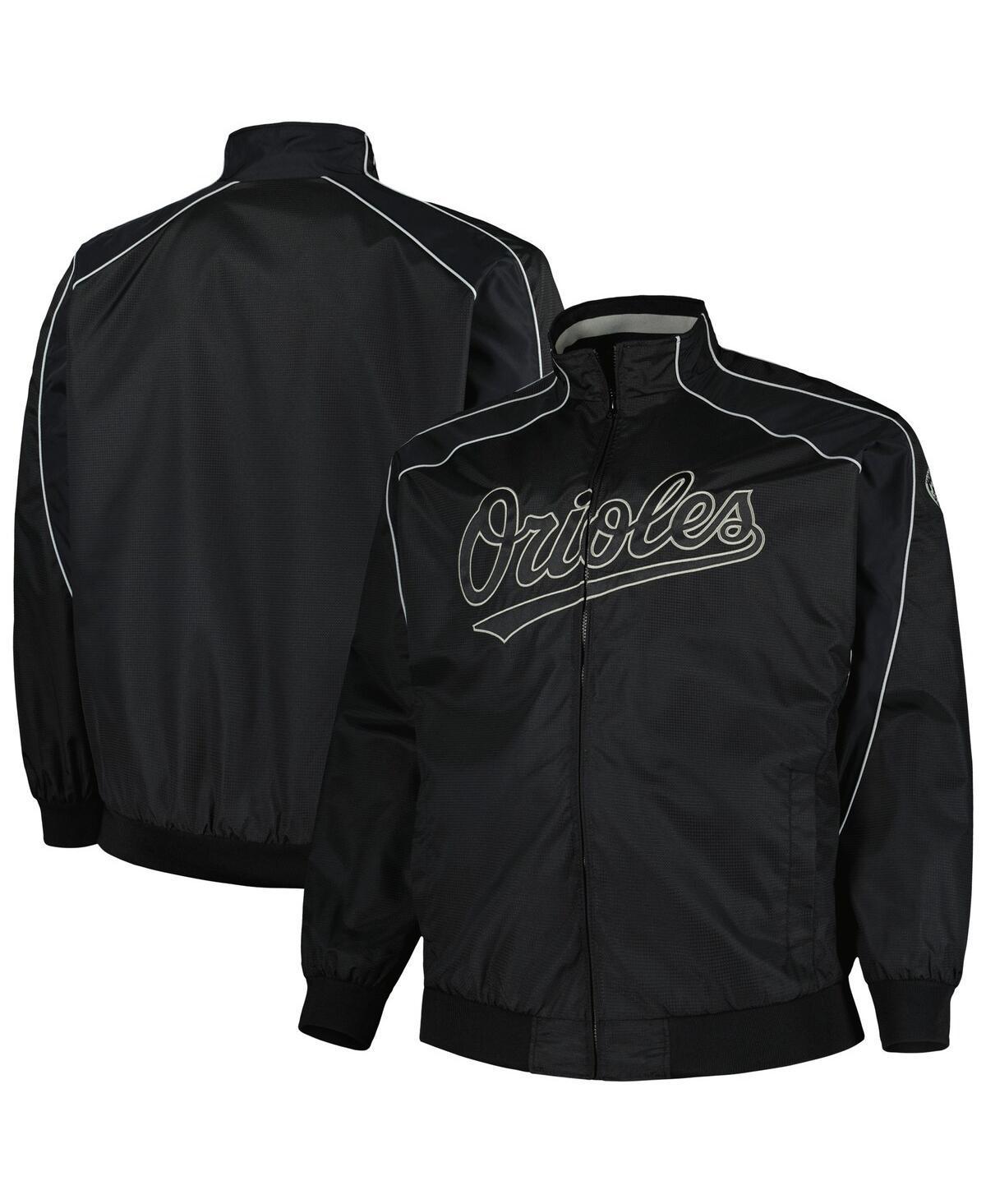 Men's Black Baltimore Orioles Nylon Full-Zip Jacket Product Image