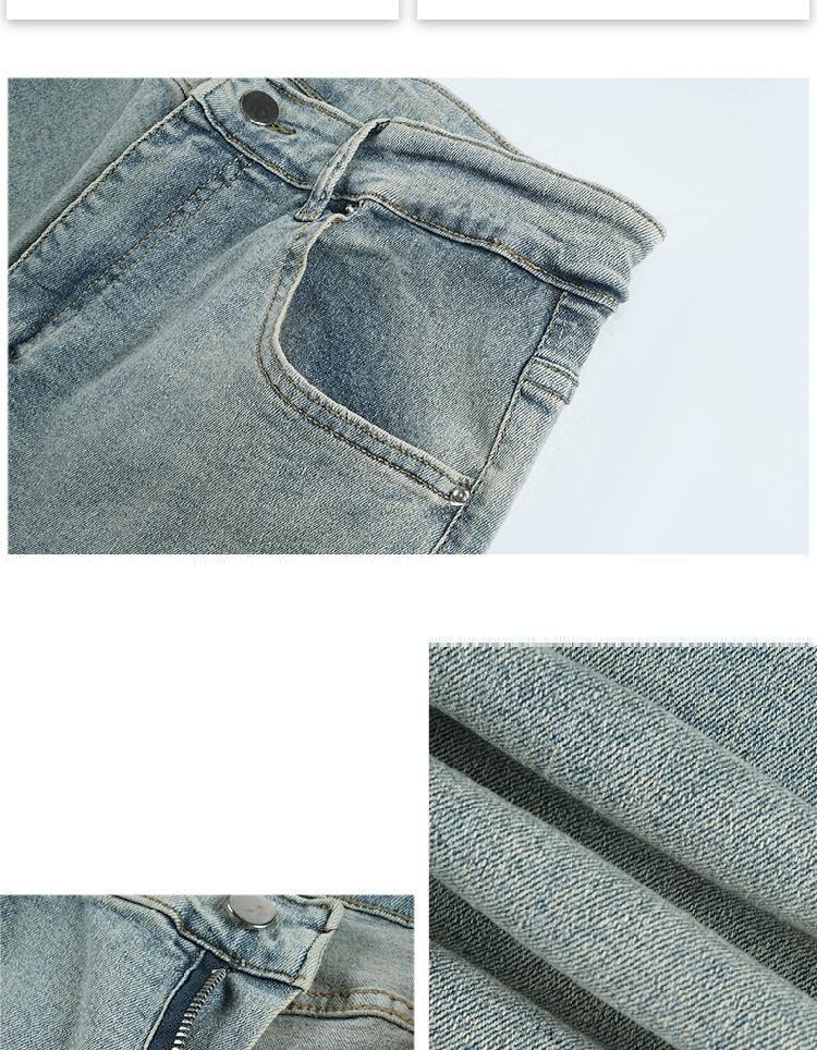 High-Waist Boot Cut Jeans Product Image