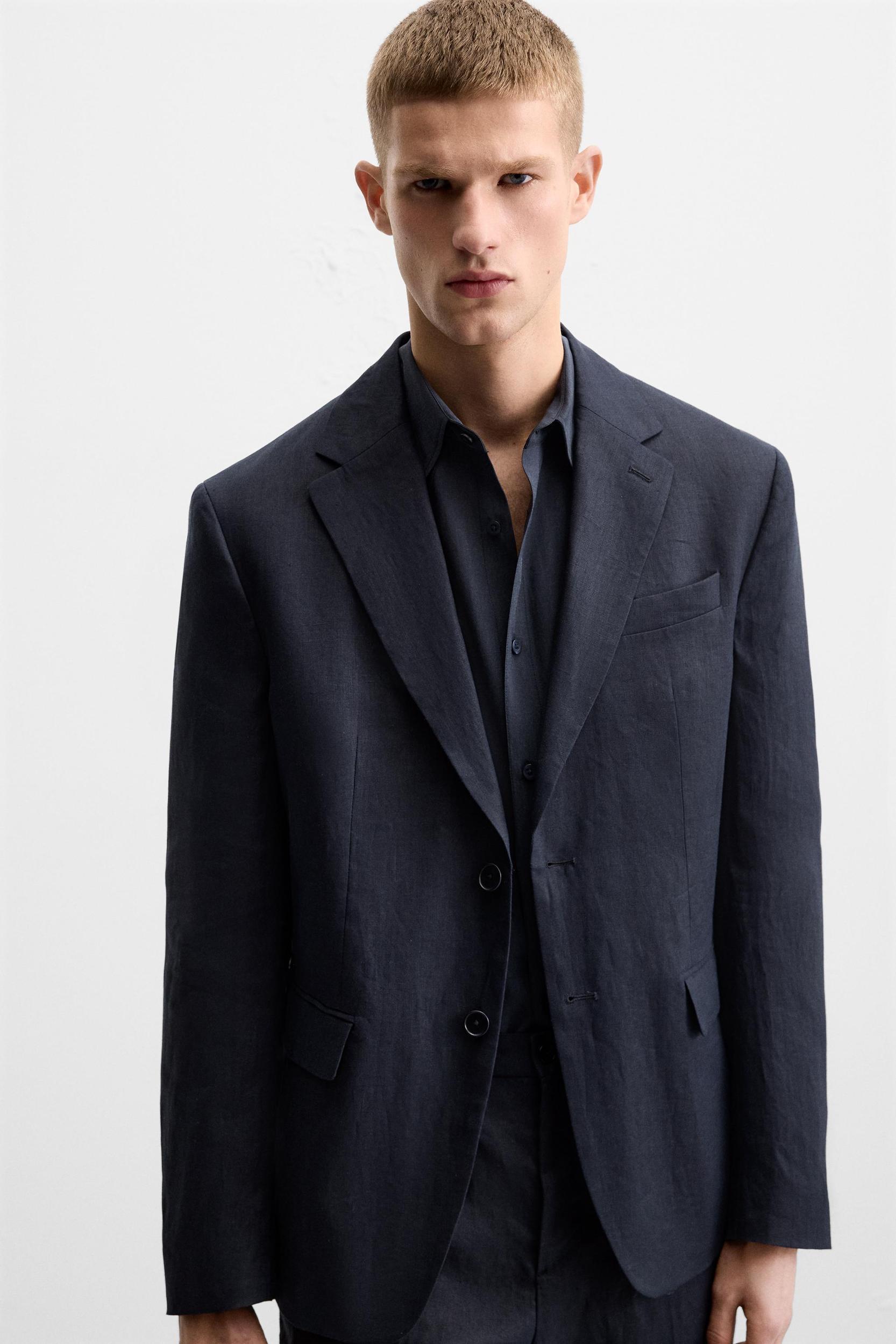 100% LINEN SUIT BLAZER Product Image