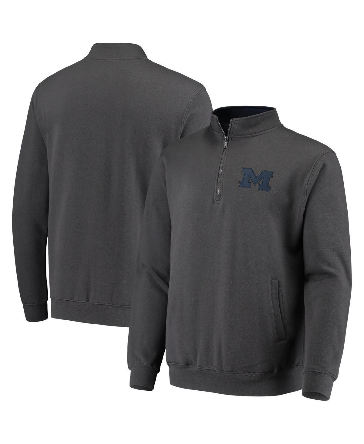 Men's Colosseum Charcoal Michigan Wolverines Tortugas Logo Quarter-Zip Jacket, Size: Large Product Image