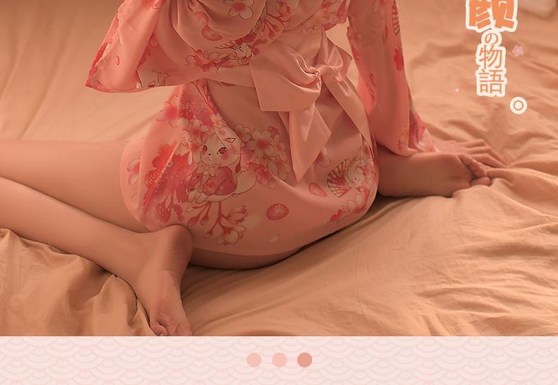 Kimono Lingerie Costume Set Product Image