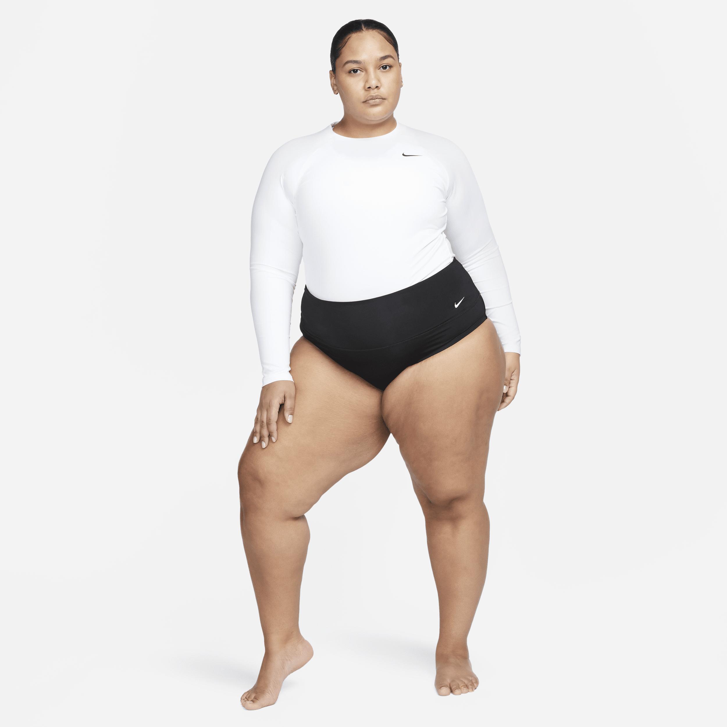 Nike Women's Essential Dri-FIT Long-Sleeve Hydroguard Swim Top (Plus Size) Product Image