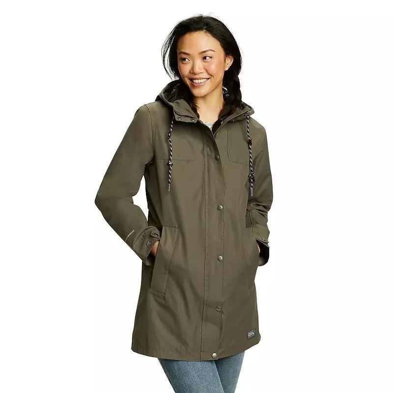 Women's Eddie Bauer Charly Lightweight Hooded Parka, Size: Large, Slate Green Product Image