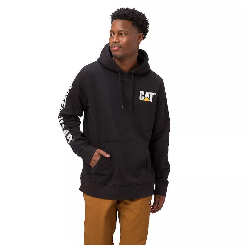 Caterpillar Cat Foundation Trademark Banner Hood Sweatshirt, Mens Product Image