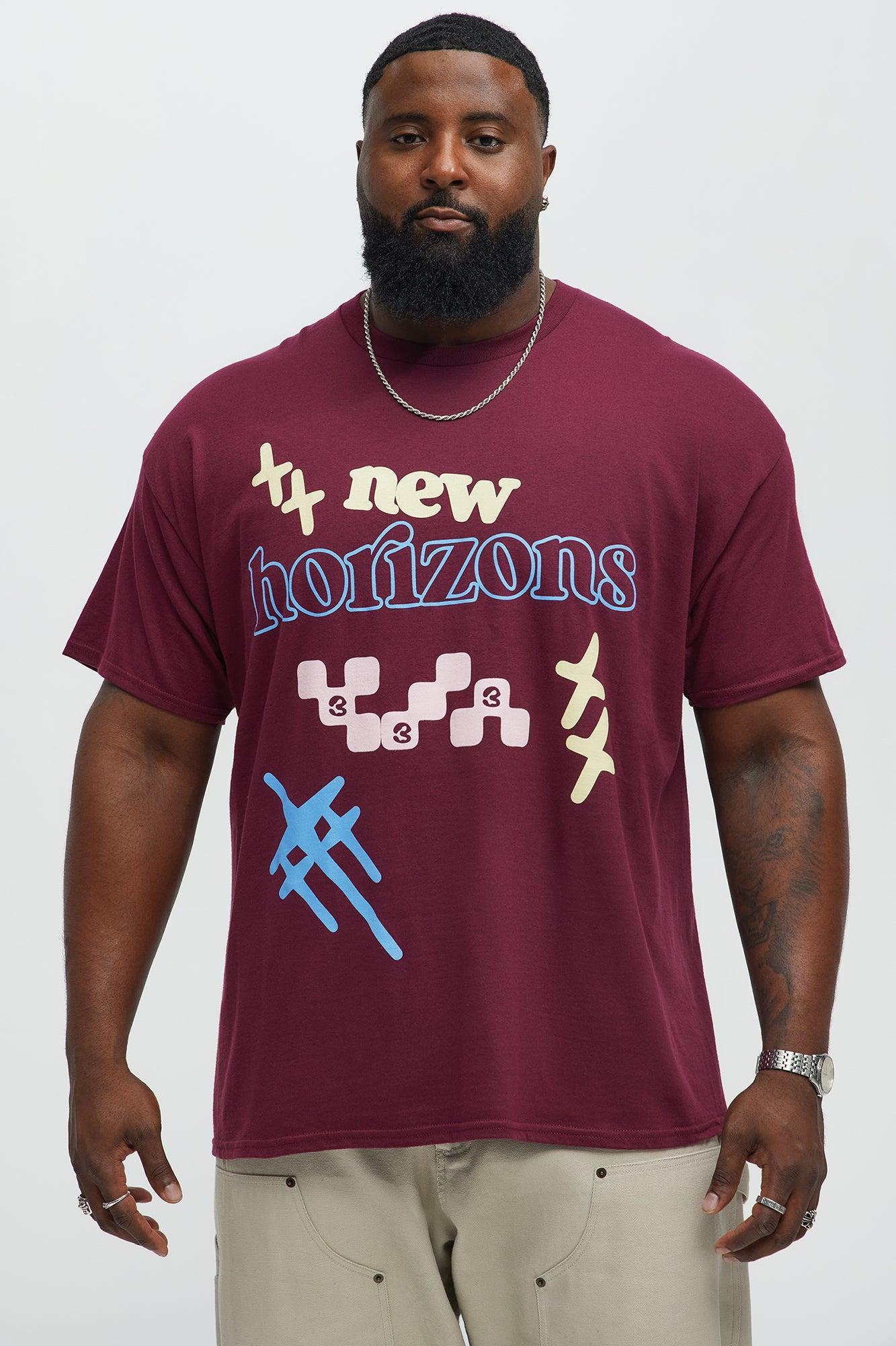 New Horizons Short Sleeve Tee - Burgundy Product Image