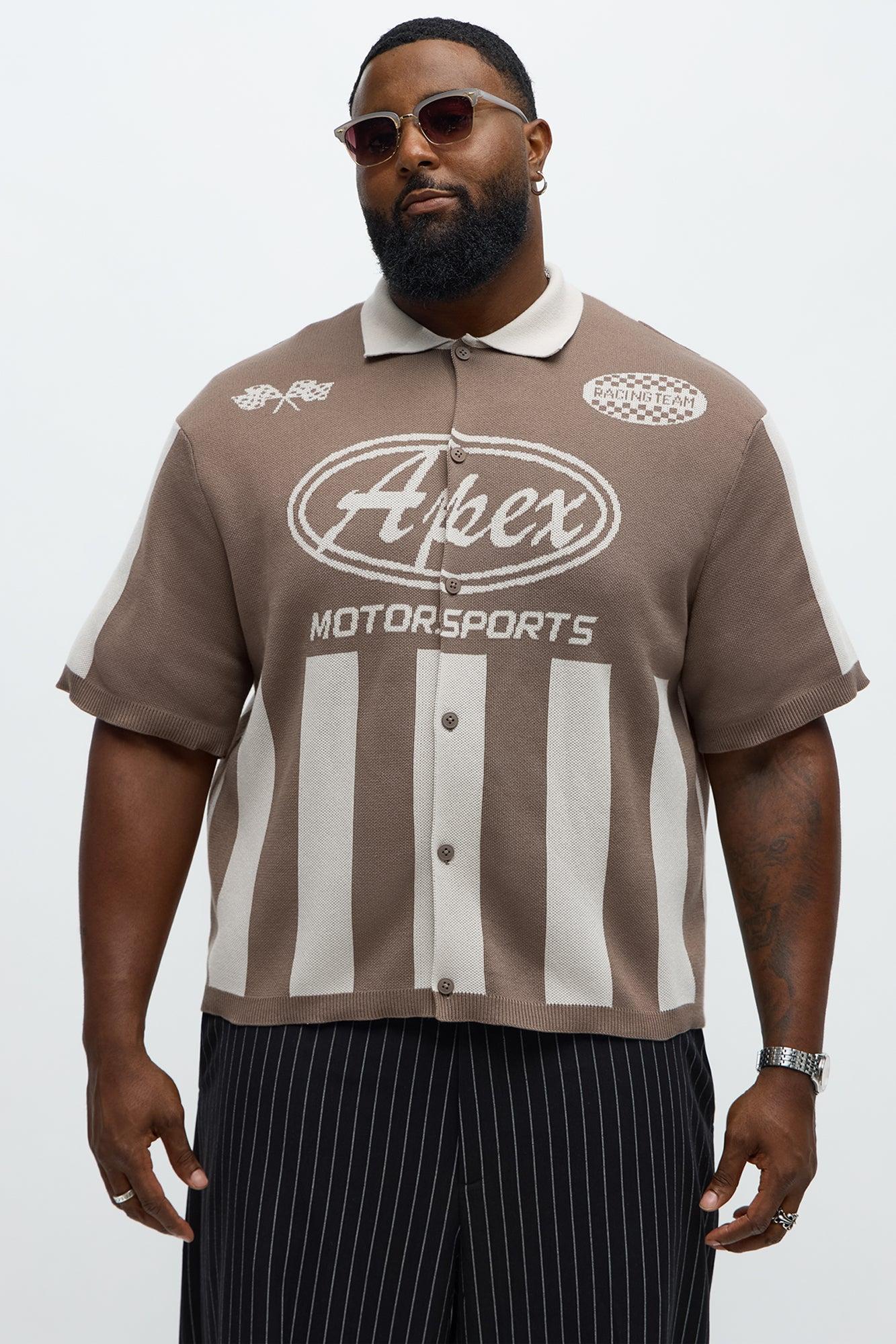 Relaxed Faux Button Up Shirt - Sand Product Image