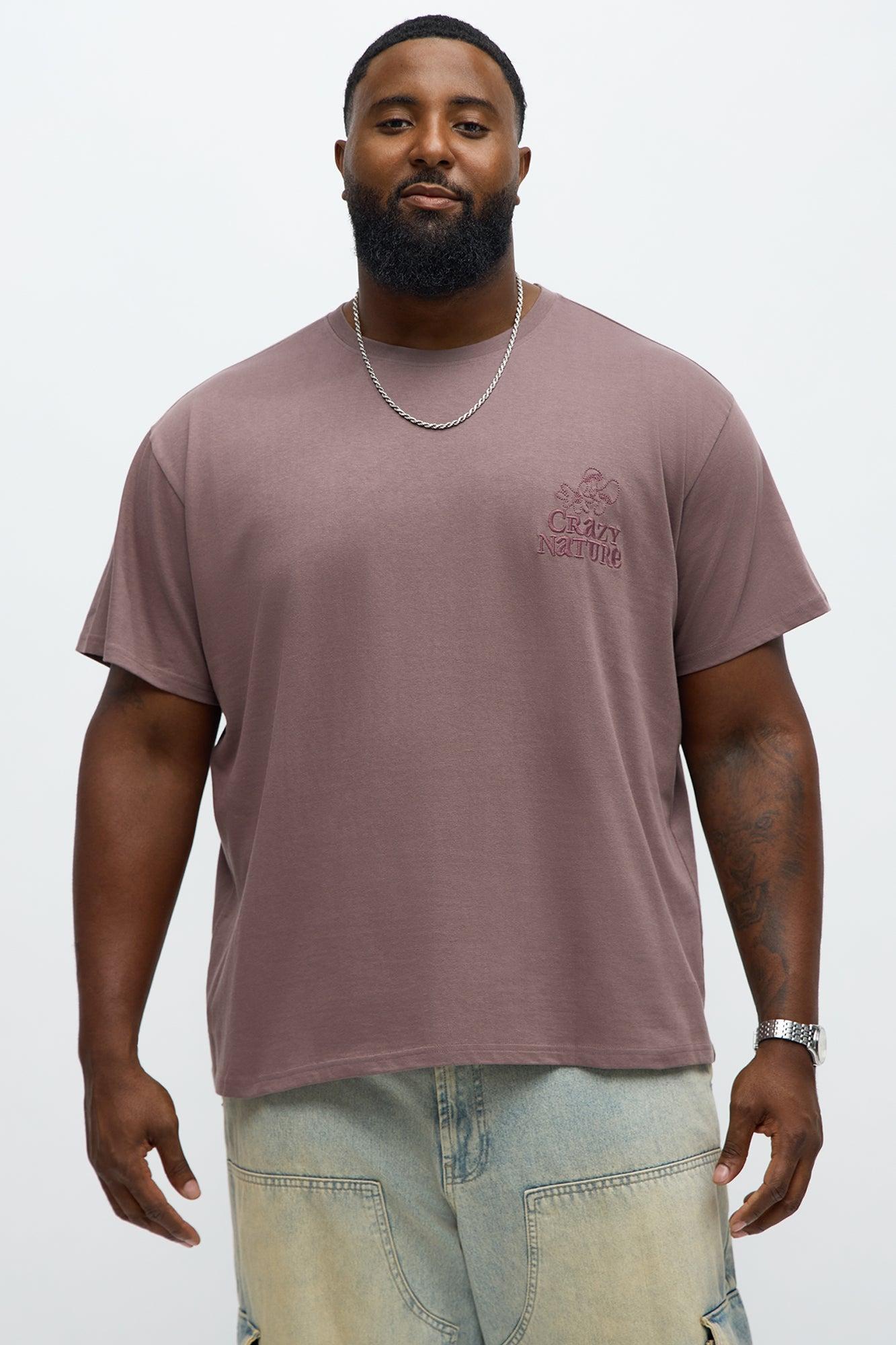 Crazy Nature Short Sleeve Tee - Purple Male Product Image