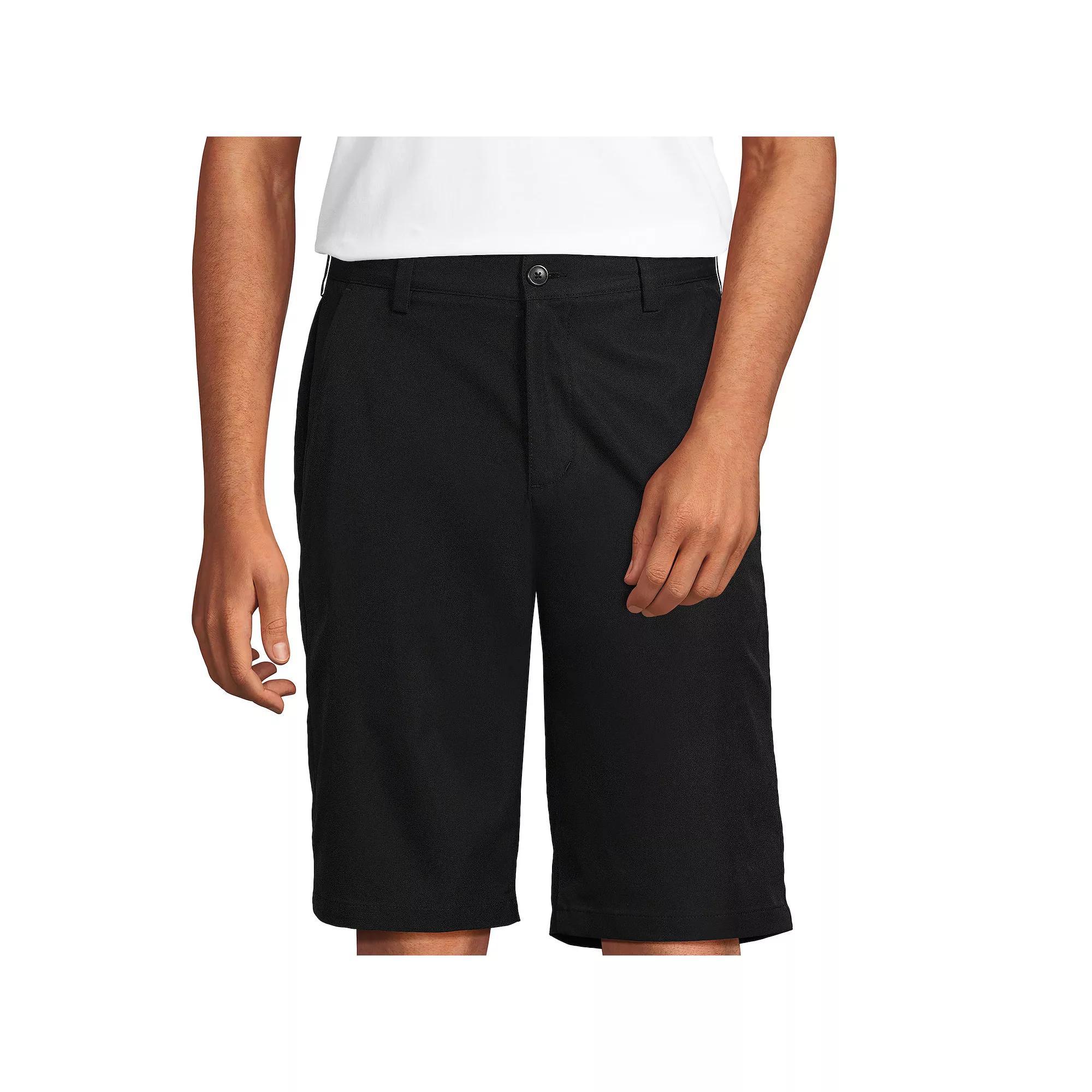 Men's Lands' End School Uniform Performance Chino Shorts, Size: 29, Green Product Image