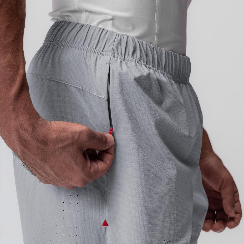 0737. Ripstop 6" Perforated Short - Slate Grey Product Image