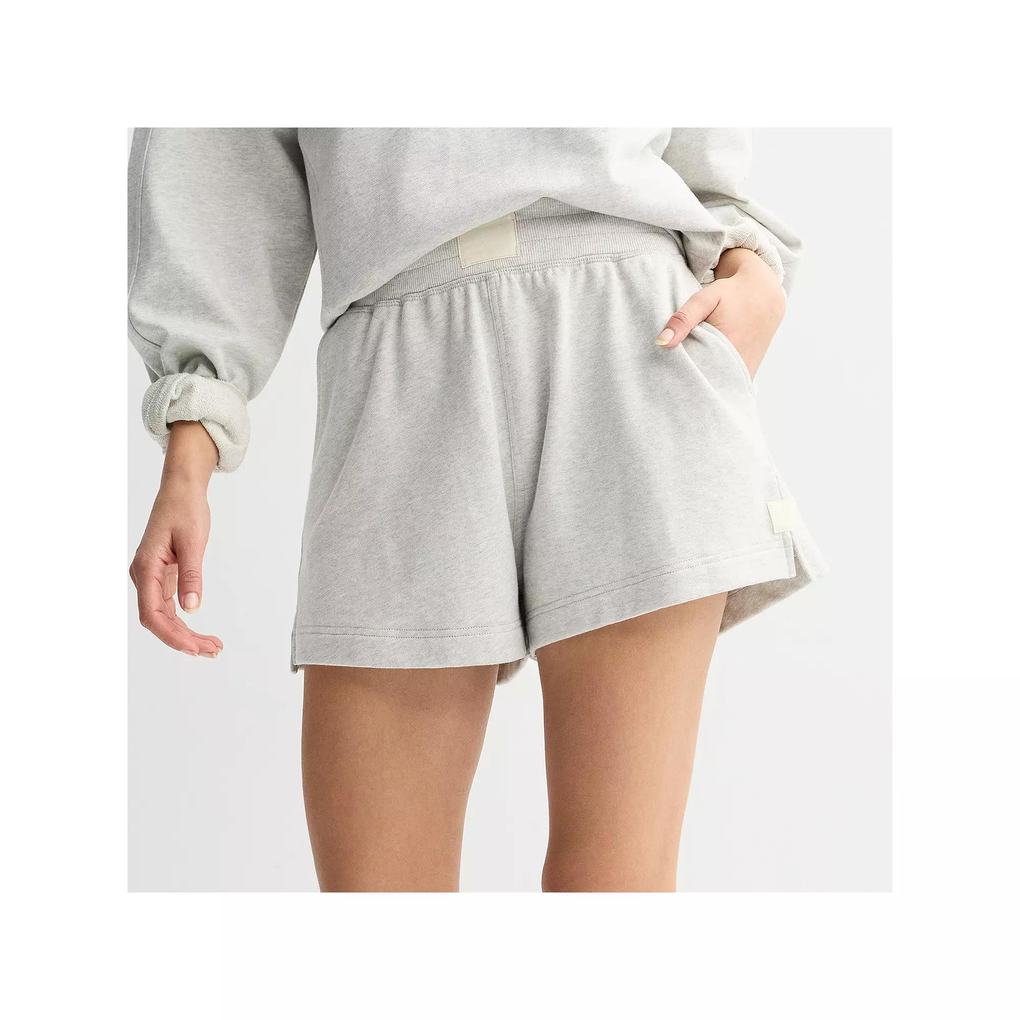 Women's FLX French Terry Relaxed Shorts, Size: XS, Dark Shade Grey Product Image